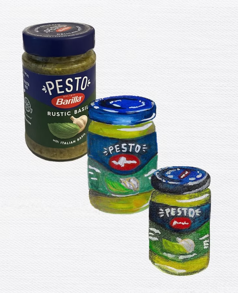 Pesto Jars Art